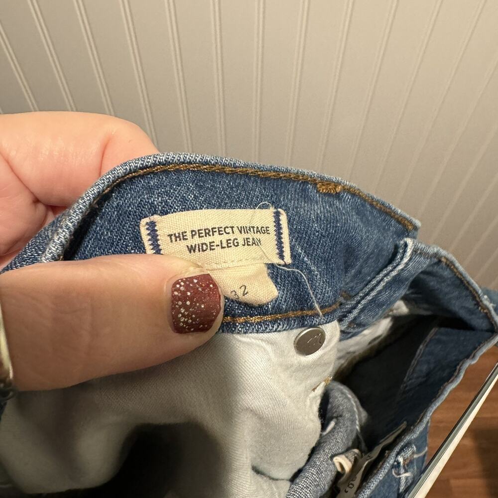 Madewell Perfect Vintage Wide Leg Jeans Size 32 - Picture 6 of 7